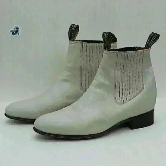 El Estribo Men’s Tan Leather Ankle Boots Size US 8.5 - Picture 1 of 11